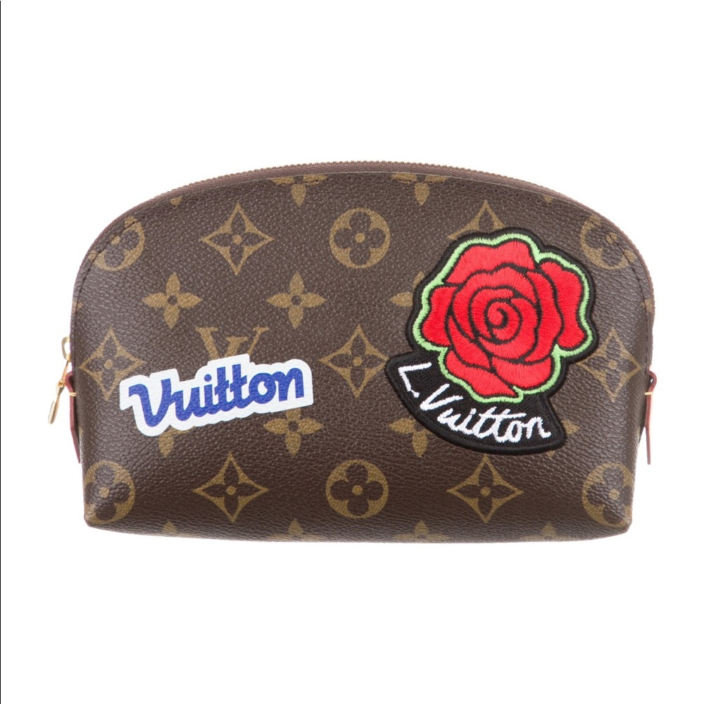 Louis Vuitton Monogram Patches Cosmetic Case